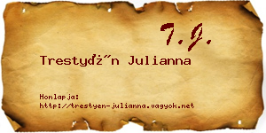 Trestyén Julianna névjegykártya